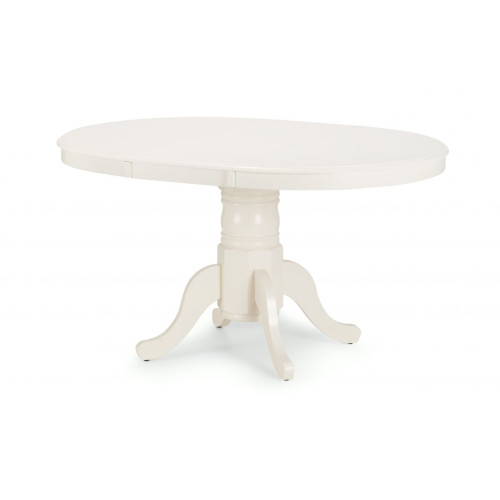 Stanmore Ivory Round to Oval Extending Dining Table (D100 x W138 x H75cm)