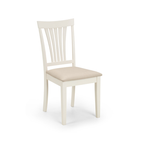 Set of 2 Stanmore Ivory Finish Dining Chairs (D53 x W45 x H94)