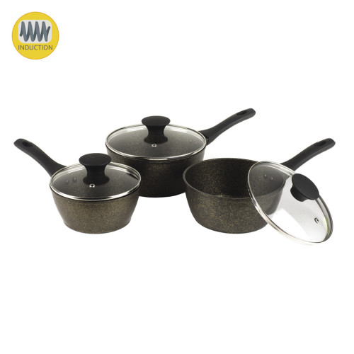 Russell Hobbs Crystaltech Forged 3 Piece Saucepan Set