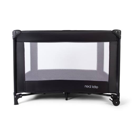Black Travel Cot with Bag