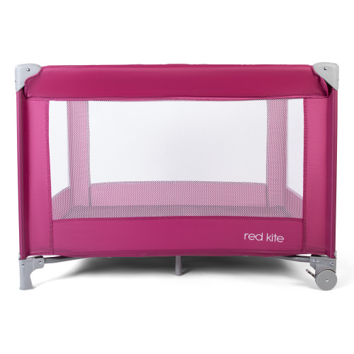 Travel Cot with Bag (H69 x W98.8 x D71cm) - Plum
