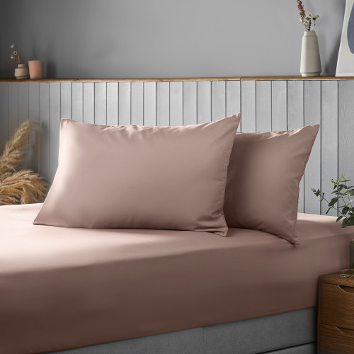 Silentnight Supersoft Microfibre Fitted Sheet 90gsm - Blush