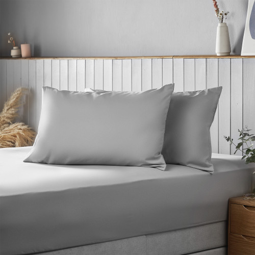 Silentnight Supersoft Microfibre Fitted Sheet 90gsm - Grey