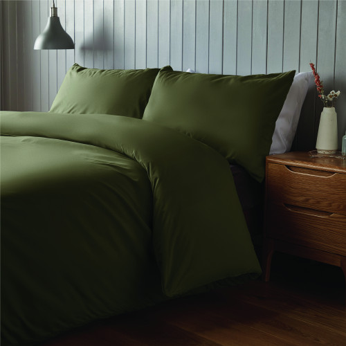 Silentnight Supersoft Microfibre Fitted Sheet 90gsm - Single - Olive
