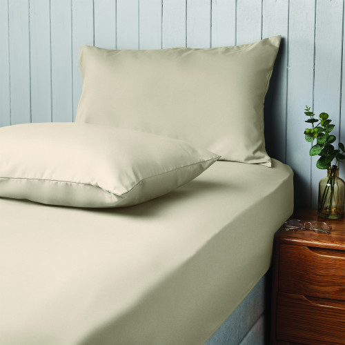 Silentnight Supersoft Natural Fitted Sheet - Double