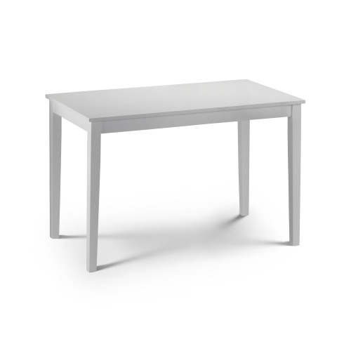 Taku White Rectangular Dining Table (D114 x W65 x H76cm)