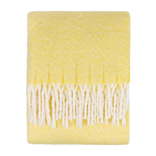 Wylder Isla Woven Tasselled Throw 130 x 180cm - Butter