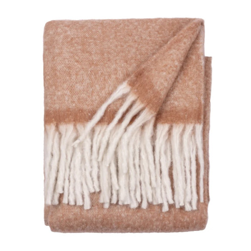 Furn Cozy Woven Tasselled Throw 140 x 180cm - Rust