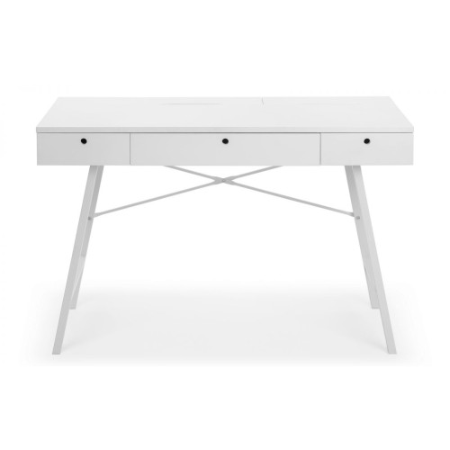 Trianon White Lacquered Finish Desk (D56 x W117 x H75)