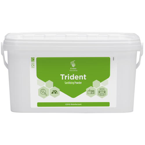 Evans Vanodine Disinfectant Trident Multi-Purpose Sanitising Powder 5kg