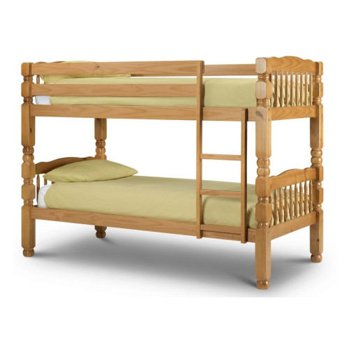 Chunky Pine Bunk Bed - Two Singles (D103 x W207 x H156cm)