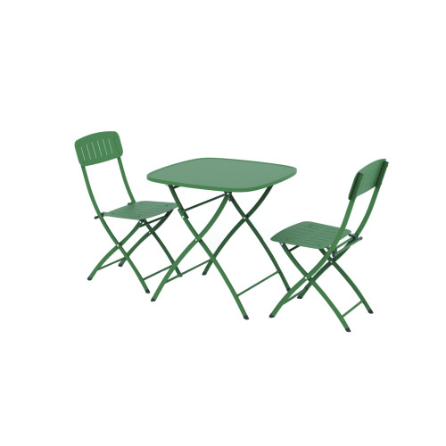 Venice Olive Folding 2 Seater Square Set