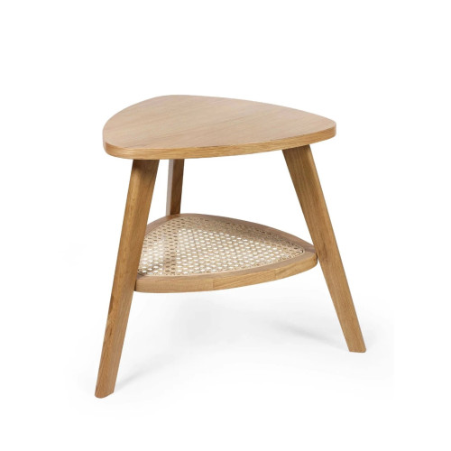 Vera Oak Side Table (D41 x W50 x H42cm)