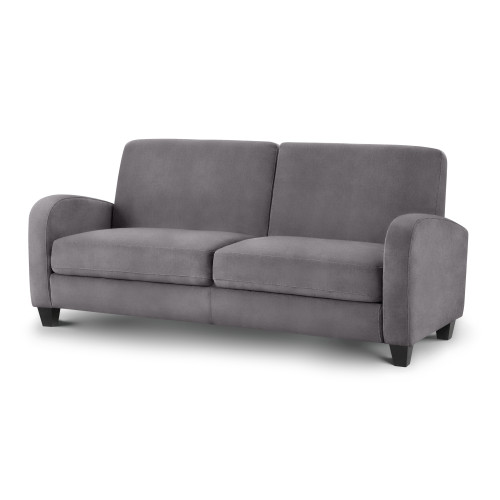 Vivo Dusk Grey Chenille 3 Seater Sofa (D80 x W183 x H83cm)
