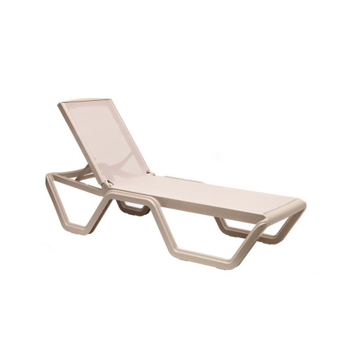 Vela Stackable Sun Bed in Dove Grey