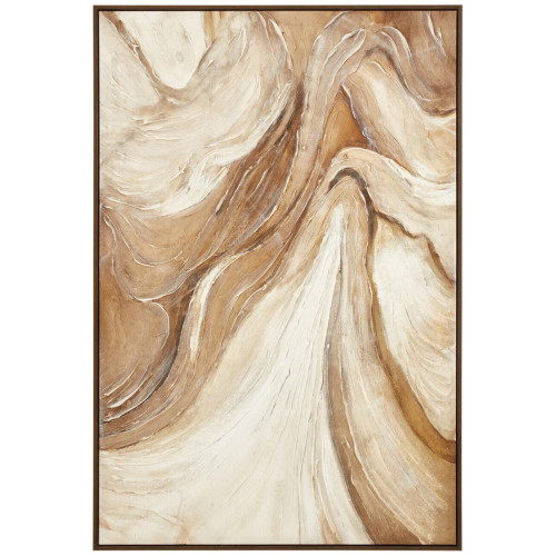 Astratto Neutral Abstract Textured Wall Art (D4 x W83 x H123cm)