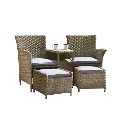 Rattan 2 seater companion set sale