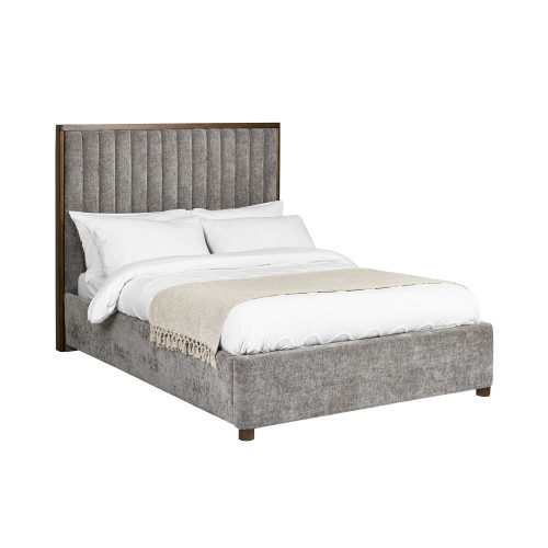 Whitmore Grey Chenille Upholstered Beds