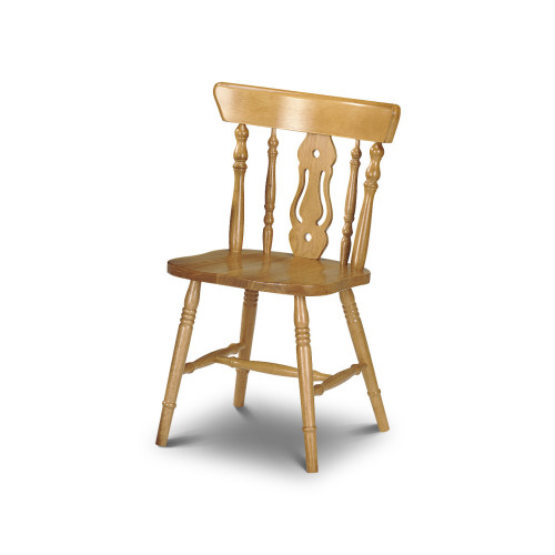 Yorkshire Fiddleback Dining Chair (D53 x W48 x H88cm)