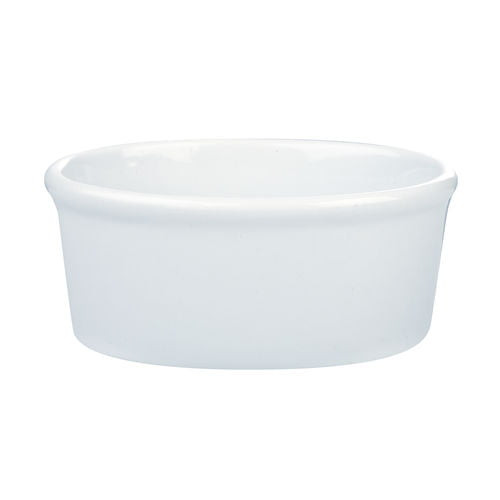 Porcelite Smooth White Oval Souffle Dish & Ramekin 11 x 8cm (Box of 12)