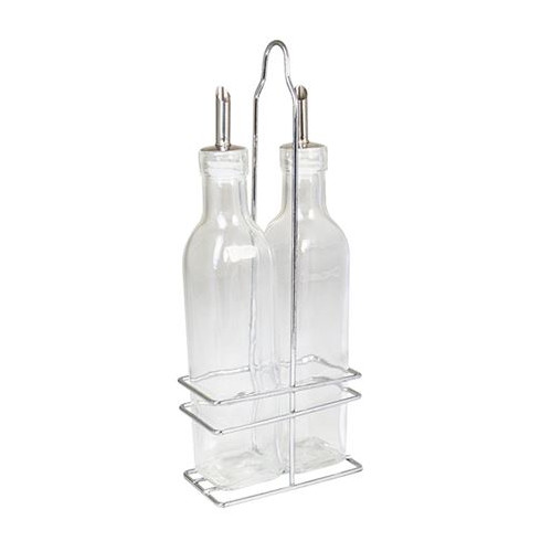 Glass Oil and Vinegar Bottle Set