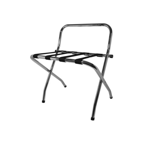 Corby of Windsor Ashton Metal Luggage Rack with Back - Chrome