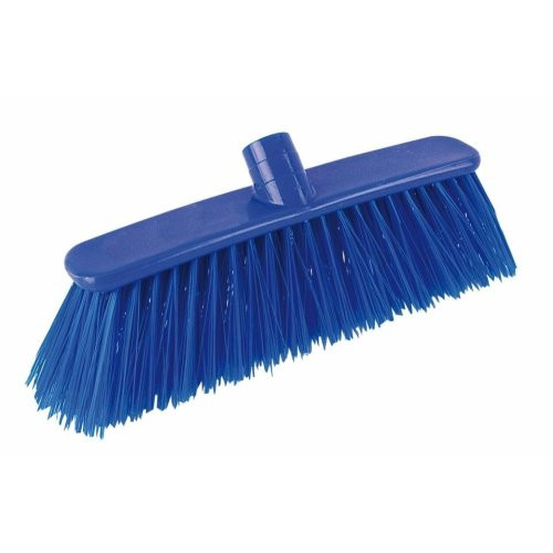 Professional Screw Thread Broom Head with Stiff Fibres (H8 x W28 x D7cm) (Box of 12) - Blue