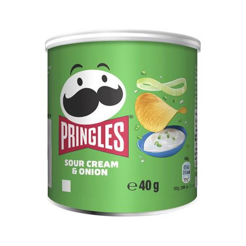 Pringles Sour Cream and Onion 40g (Box of 12)