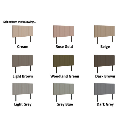 Standard Divan Bed Base Vertical Headboard