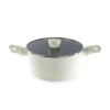 Russell Hobbs Cote Rivelle Cream Ceramic Coating Stock Pot 24cm | 3.4 Litres