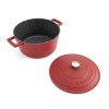 Red Cast Aluminium Casserole Dish 4 Litre | 33cm