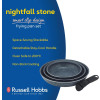 Russell Hobbs Nightfall Stone 3 Piece Frying Pan Clip Set