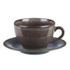 Aura by Porcelite Bowl Shaped Cup Saucer 16cm | 6.25" (Box of 6) - Glacier