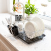 KitchenCraft Chrome Plated Dish Drainer (H15.4 x W43 x D30.5cm)