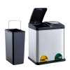 Recycling Pedal Bin 30 Litre 2 Compartment 