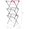 Russell Hobbs 3 Tier Concertina Airer (H147 x W63 x D21cm)