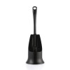 Beldray Antibac Plastic & Silicone Bristle Open Toilet Brush Set - Black
