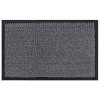 Commodore Polypropylene with Vinyl Backing Runner  - Grey/Black (H1 x W140 x D80cm) - Grey/Black