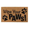 Natural 'Wipe Your Paws' Latex Backed Coir Pet Doormat (Box of 6) (H1.5 x W70 x D40cm) - Natural
