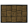 Coir Squares with Rubber Base Tuffscrape Doormat  (H1 x W60 x D40cm) - Natural