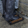 Coir Bristles with Rubber Base Boot Scraper Mat (H3 x W35 x D30cm) - Natural