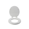 Croydex Buttermere White 'Sit Tight' Oval Toilet Seat