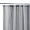 Croydex Polyester Grey Plain Shower Curtain 180cm (H180 x W180 x D0.4cm)