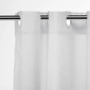 Croydex Polyester White Hook ‘n’ Hang Shower Curtain 180 x 180cm (H180 x W180 x D0.4cm)