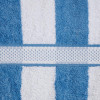 Light Blue Striped VAT Dyed Pool Towel 90 x 150cm