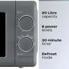 Daewoo Microwave 800w | 20 Litre (H25.7 x W45 x D32cm) - Grey