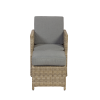 Wentworth Natural Rattan 10 Seater Cube Set with 6 Chairs and 4 Foot Stools