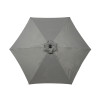 2.5m Brushed Aluminium Crank and Tilt Parasol - Grey