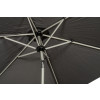 2.5m Brushed Aluminium Crank and Tilt Parasol - Grey