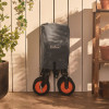 Vonhaus Folding Trolley 120 Litre (H68-104 x W49 x D99cm)